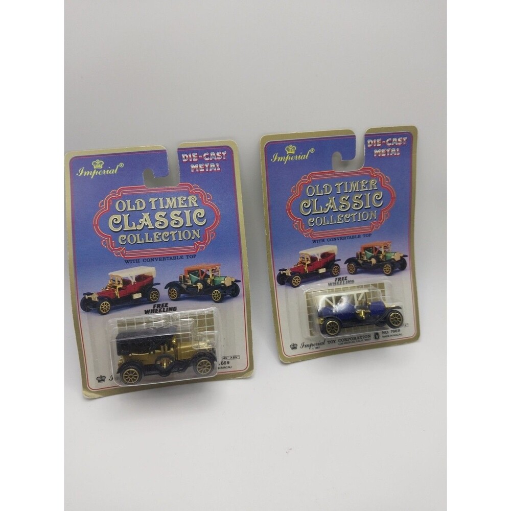 VINTAGE 1987 Old Timer Classic Collection Die Cast Metal Cars by Imperial